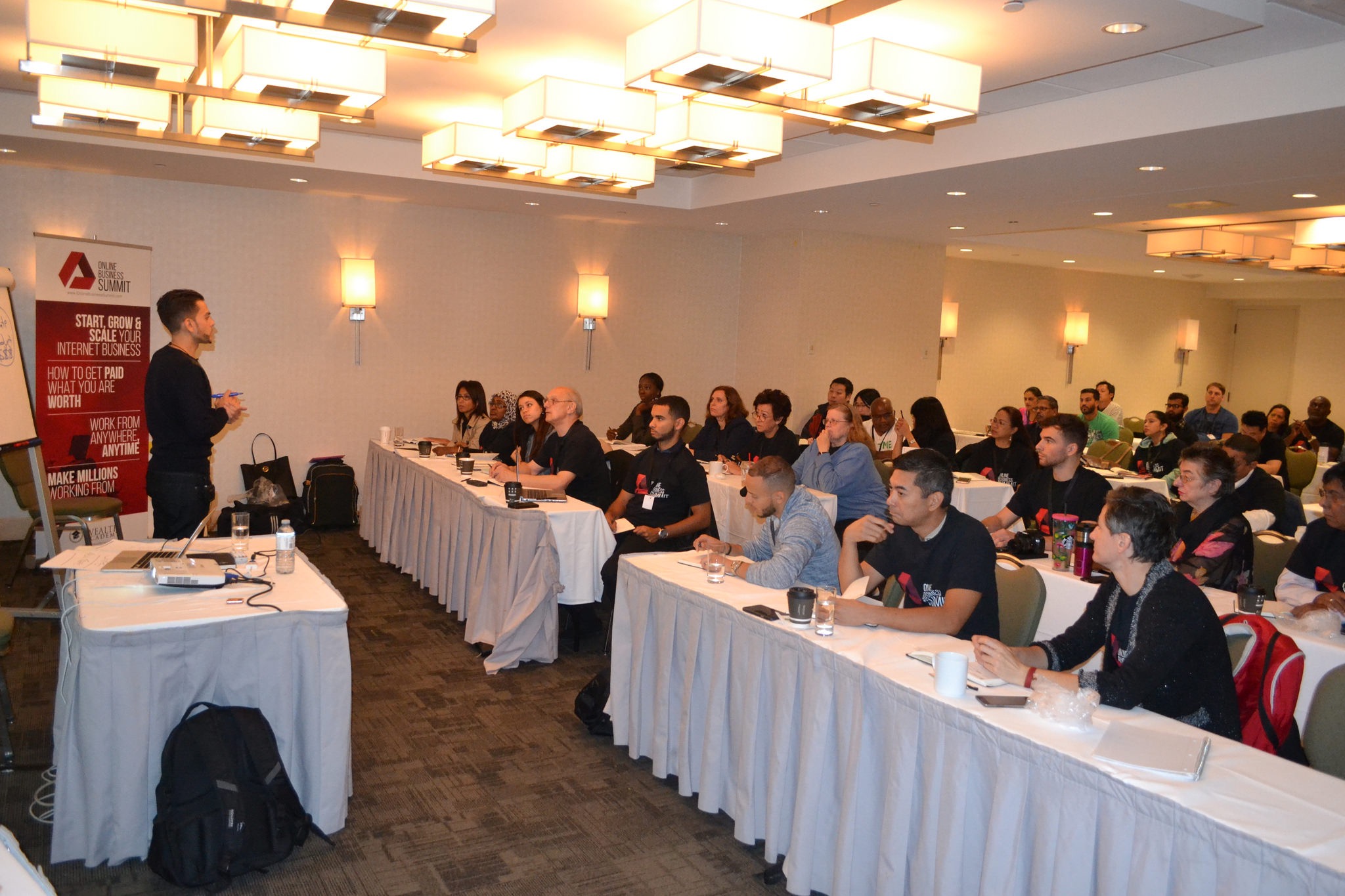Sean Ali teaching a workshop about business systems and customer movement